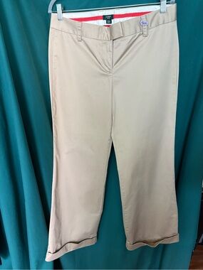 J. Crew Khaki Crop Chinos pants city fit